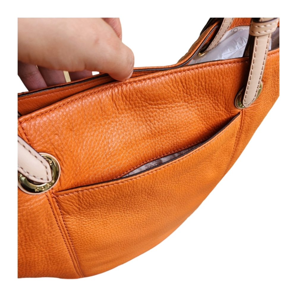 Michael Kors Mk jet set travel large tote orange - Picture 13 of 16